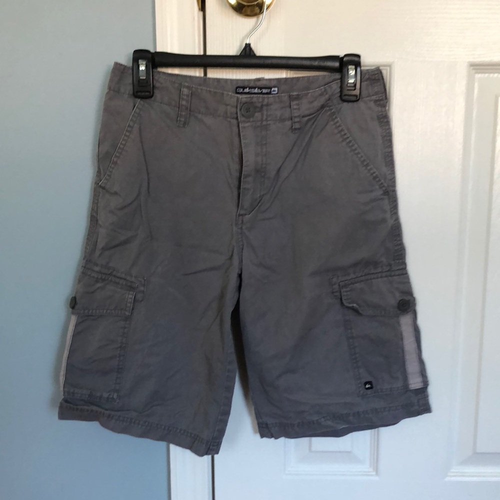 Quiksilver Gray Cargo Shorts - BOYS Size 16